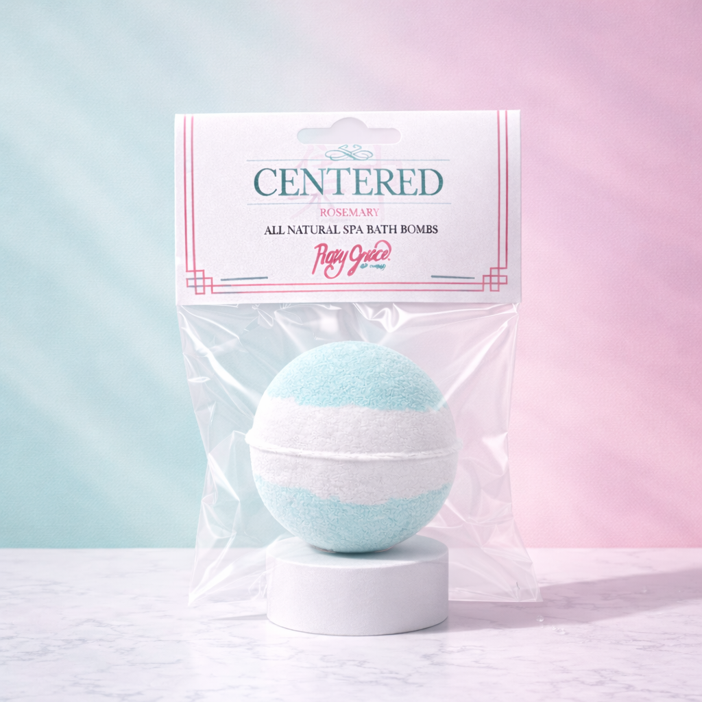 Spa Bath Bombs Collection - Centered (Rosemary)