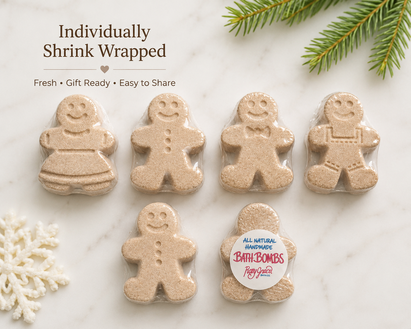 Christmas Mini Bath Gingerbread Man
