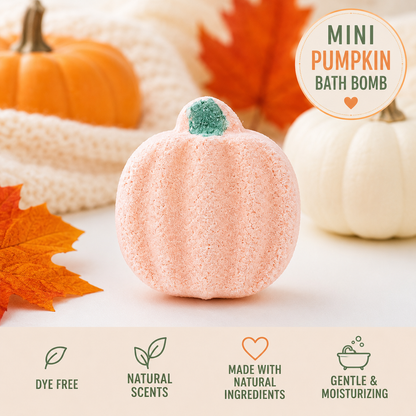 Halloween Mini Pumpkin Bath Bombs