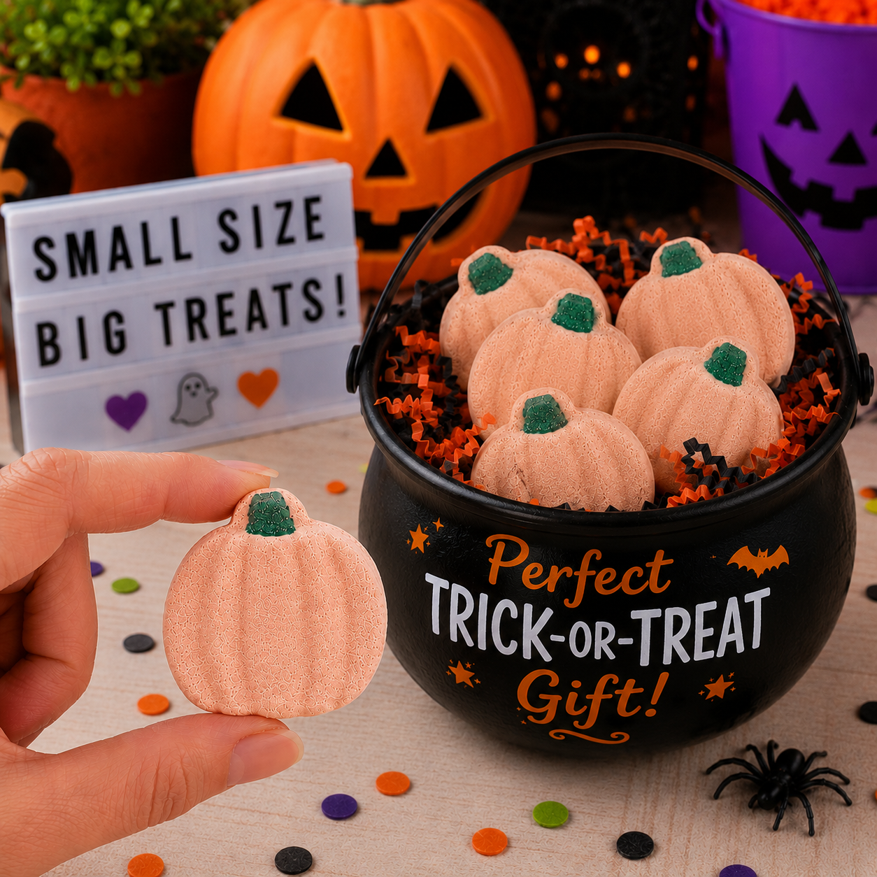 Halloween Mini Pumpkin Bath Bombs