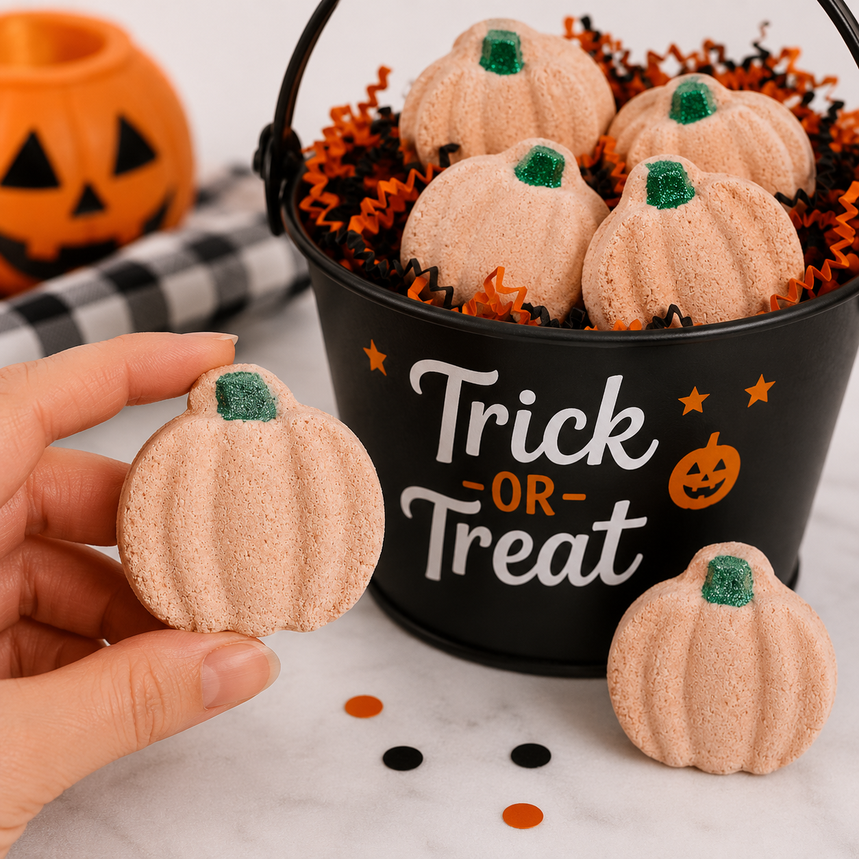Halloween Mini Pumpkin Bath Bombs