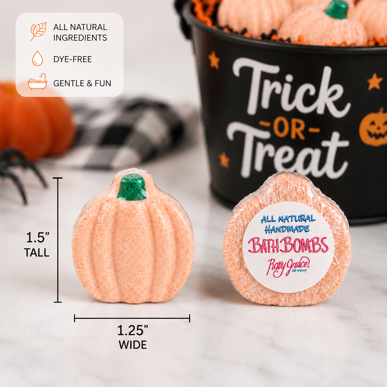Halloween Mini Pumpkin Bath Bombs