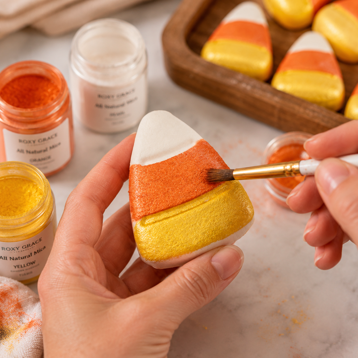 Candy Corn Bath Bomb