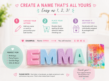 Personalized Bath Bombs
