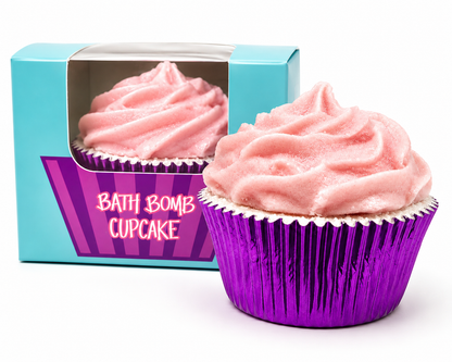 Bath Bomb Cupcake with Shea Butter Soap Frosting