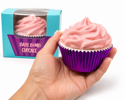 Bath Bomb Cupcake with Shea Butter Soap Frosting