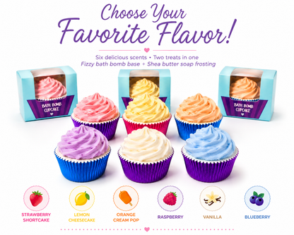 Bath Bomb Cupcake Party Favors