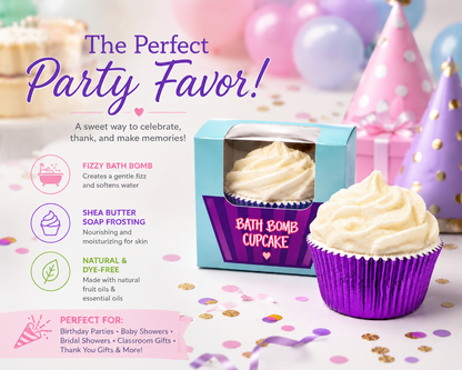 Bath Bomb Cupcake Party Favors