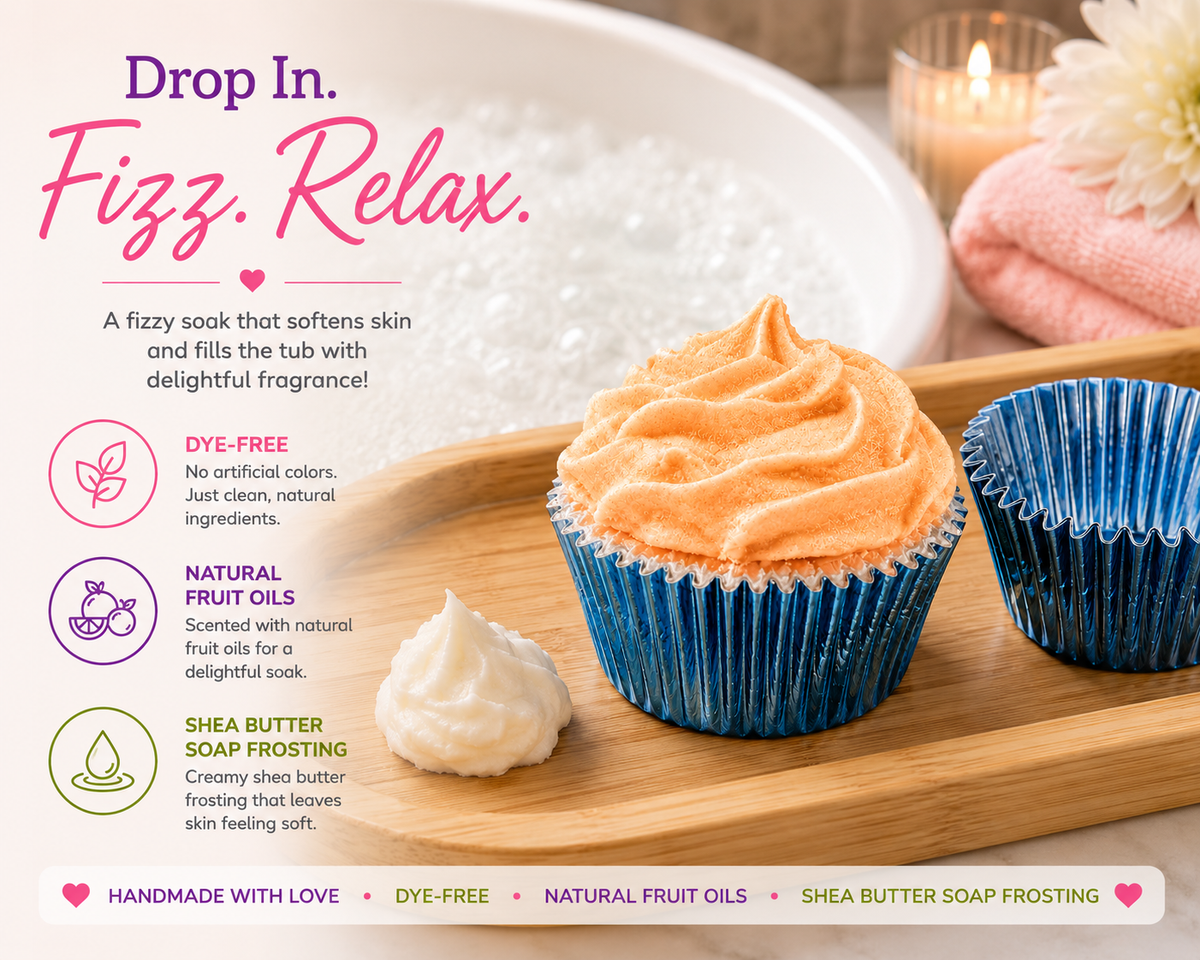 Bath Bomb Cupcake Party Favors