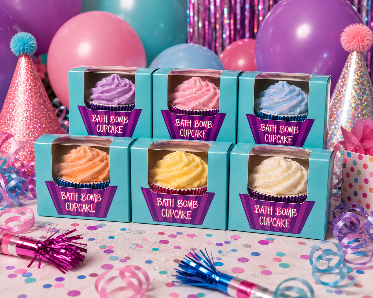 Bath Bomb Cupcake Party Favors