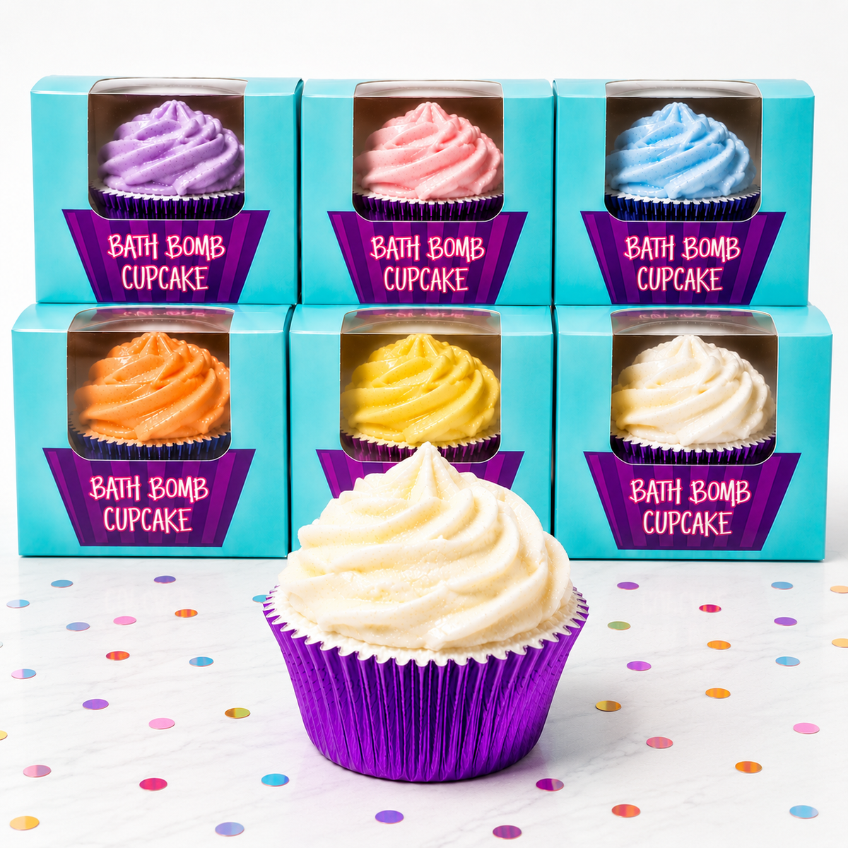 Bath Bomb Cupcake Party Favors