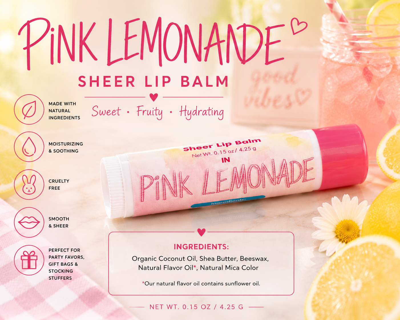Lip Balm – Pink Lemonade
