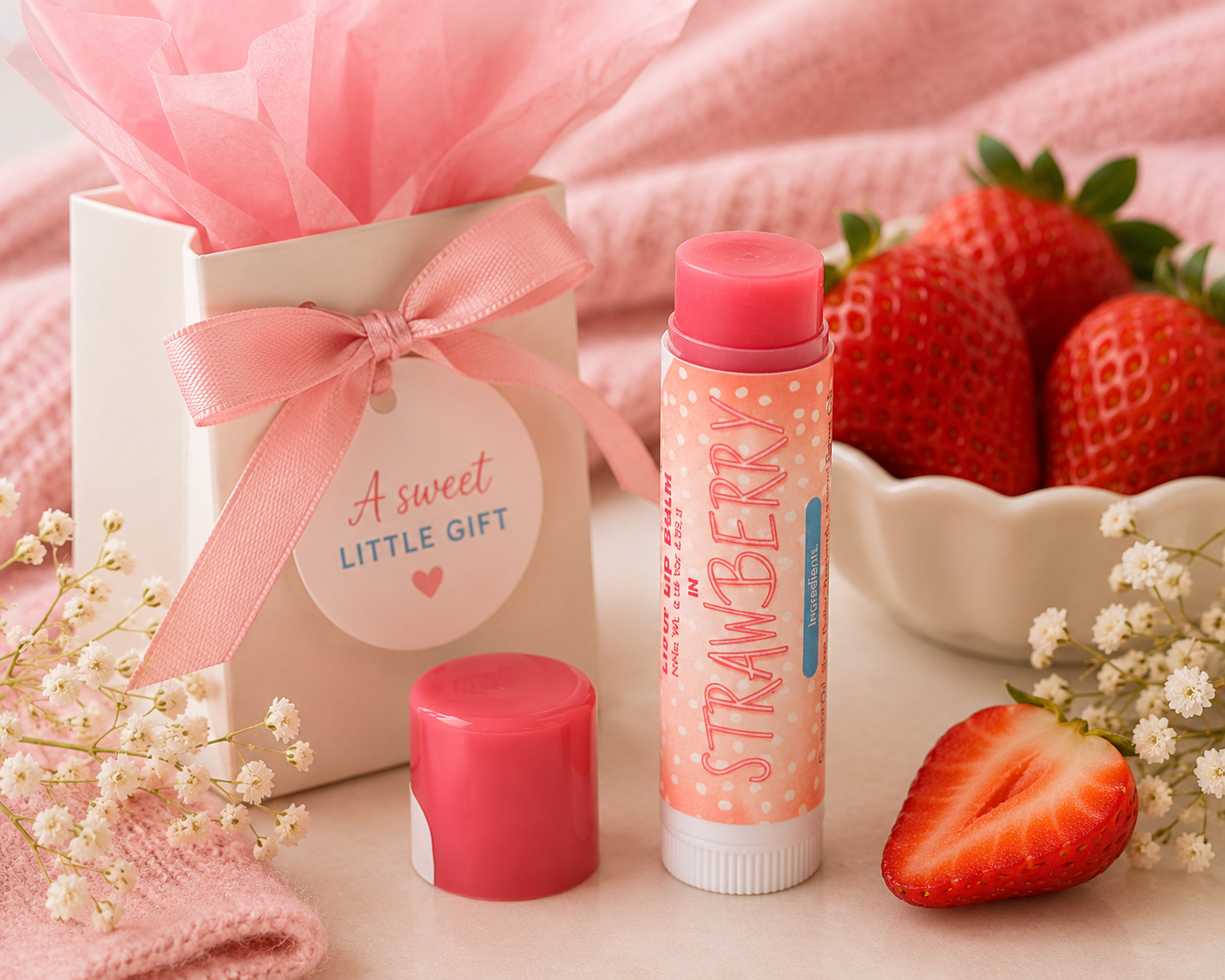 Lip Balm – Strawberry Parfait