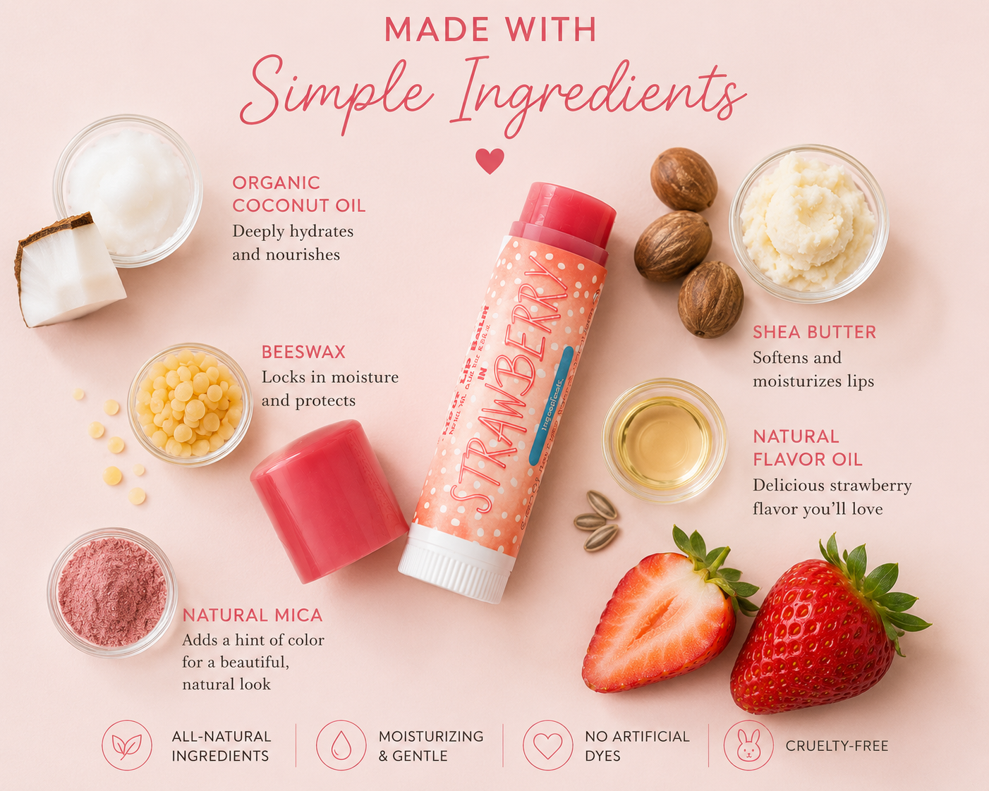 Lip Balm – Strawberry Parfait