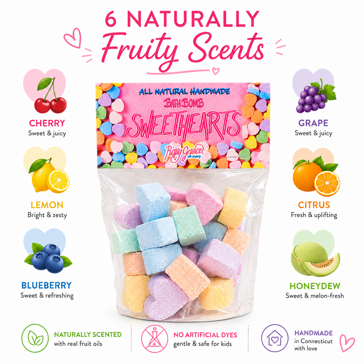 Sweetheart Mini Bath Bombs