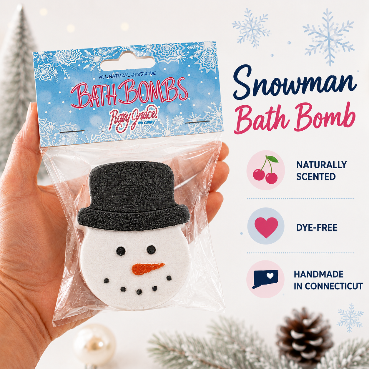Christmas Snowman Bath Bomb