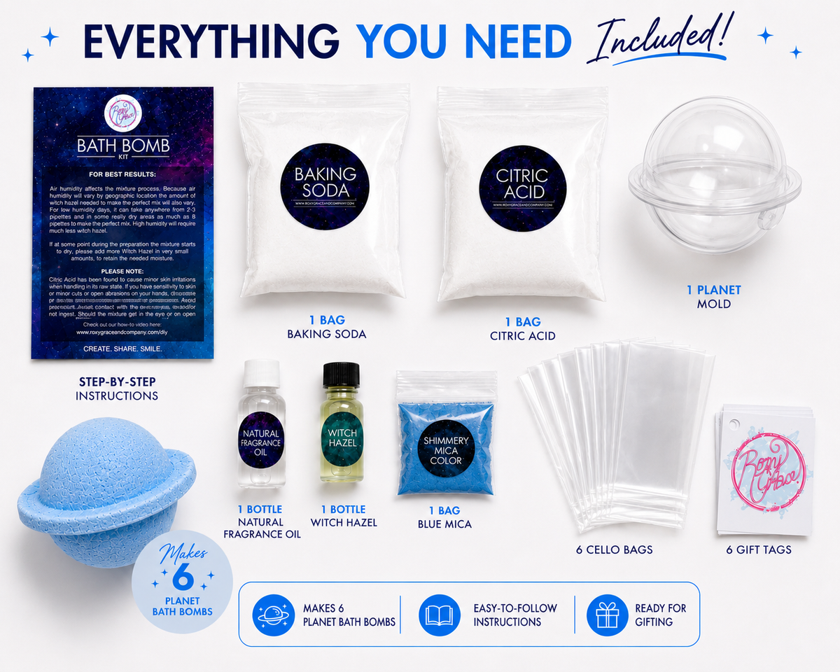 Blue Galaxy Bath Bomb Kit
