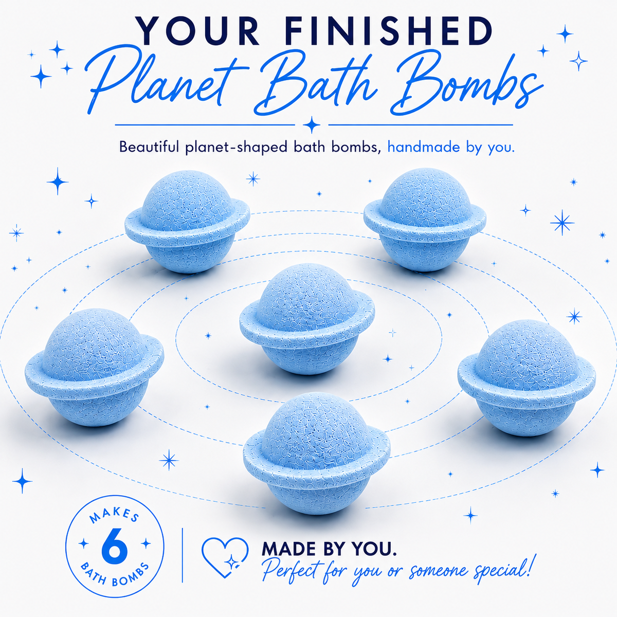 Blue Galaxy Bath Bomb Kit