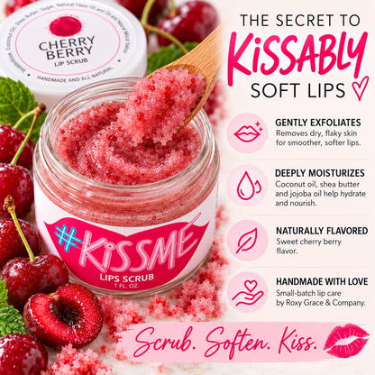 Natural Sugar Lip Scrub – Six Flavors