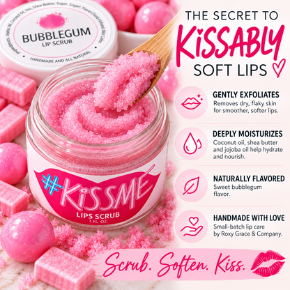 Natural Sugar Lip Scrub – Six Flavors