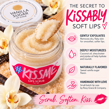 Natural Sugar Lip Scrub – Six Flavors