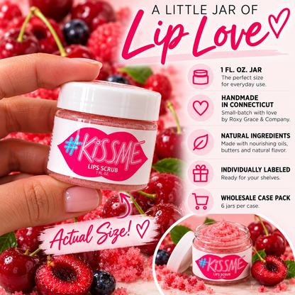 Natural Sugar Lip Scrub – Six Flavors