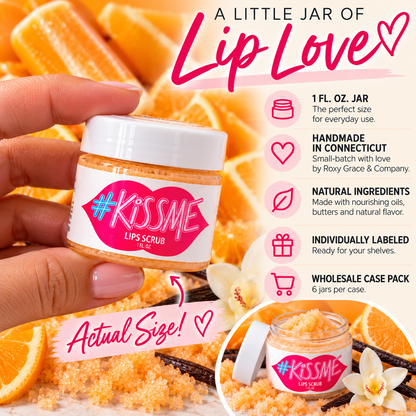 Natural Sugar Lip Scrub – Six Flavors