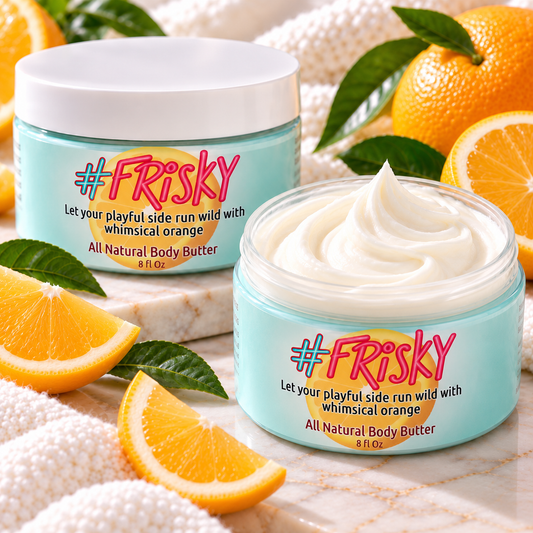Frisky All Natural Whipped Body Butter – Orange Essential Oil | 8 oz