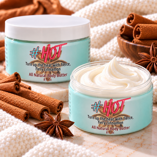 HOT All Natural Whipped Body Butter – Cinnamon Bark Essential Oil | 8 oz