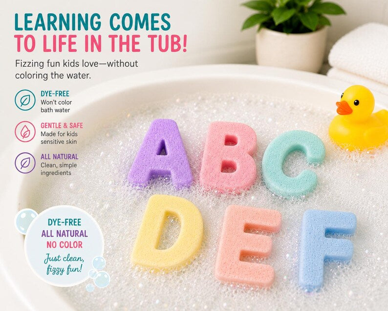 Bath Bomb Alphabet Gift Set