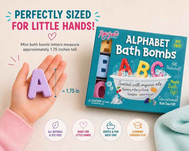 Bath Bomb Alphabet Gift Set