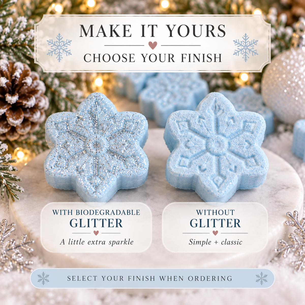 35 Mini Snowflake Bath Bombs