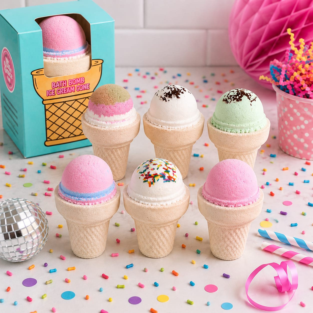 Ice Cream Cone Bath Bomb
