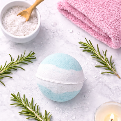 Spa Bath Bombs Collection - Centered (Rosemary)