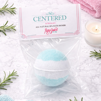Spa Bath Bombs Collection - Centered (Rosemary)