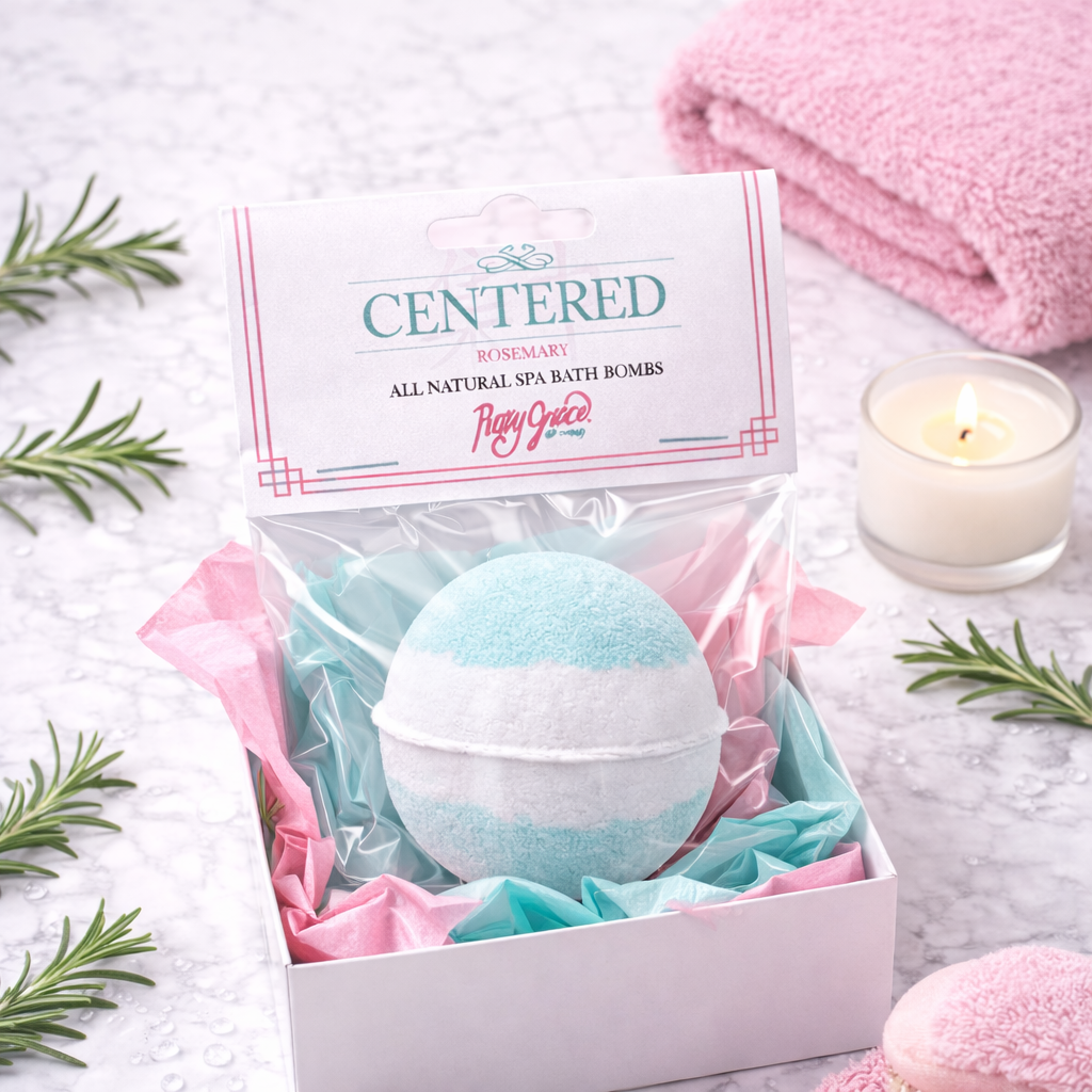 Spa Bath Bombs Collection - Centered (Rosemary)