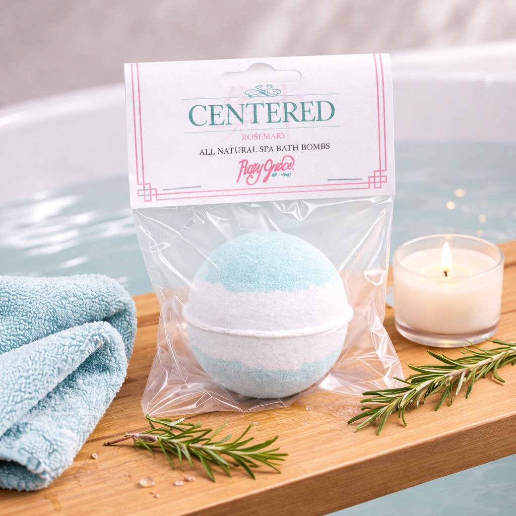 Spa Bath Bombs Collection - Centered (Rosemary)