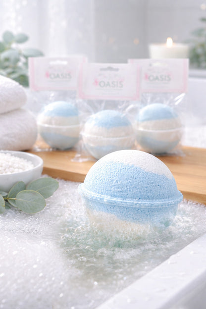 Spa Bath Bombs Collection - Oasis (Essential Oil Blend)