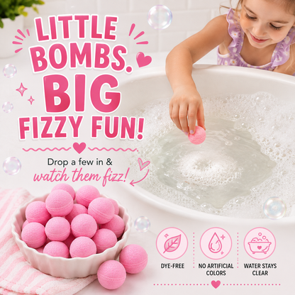 100 Bubble gum Mini Bath Bombs