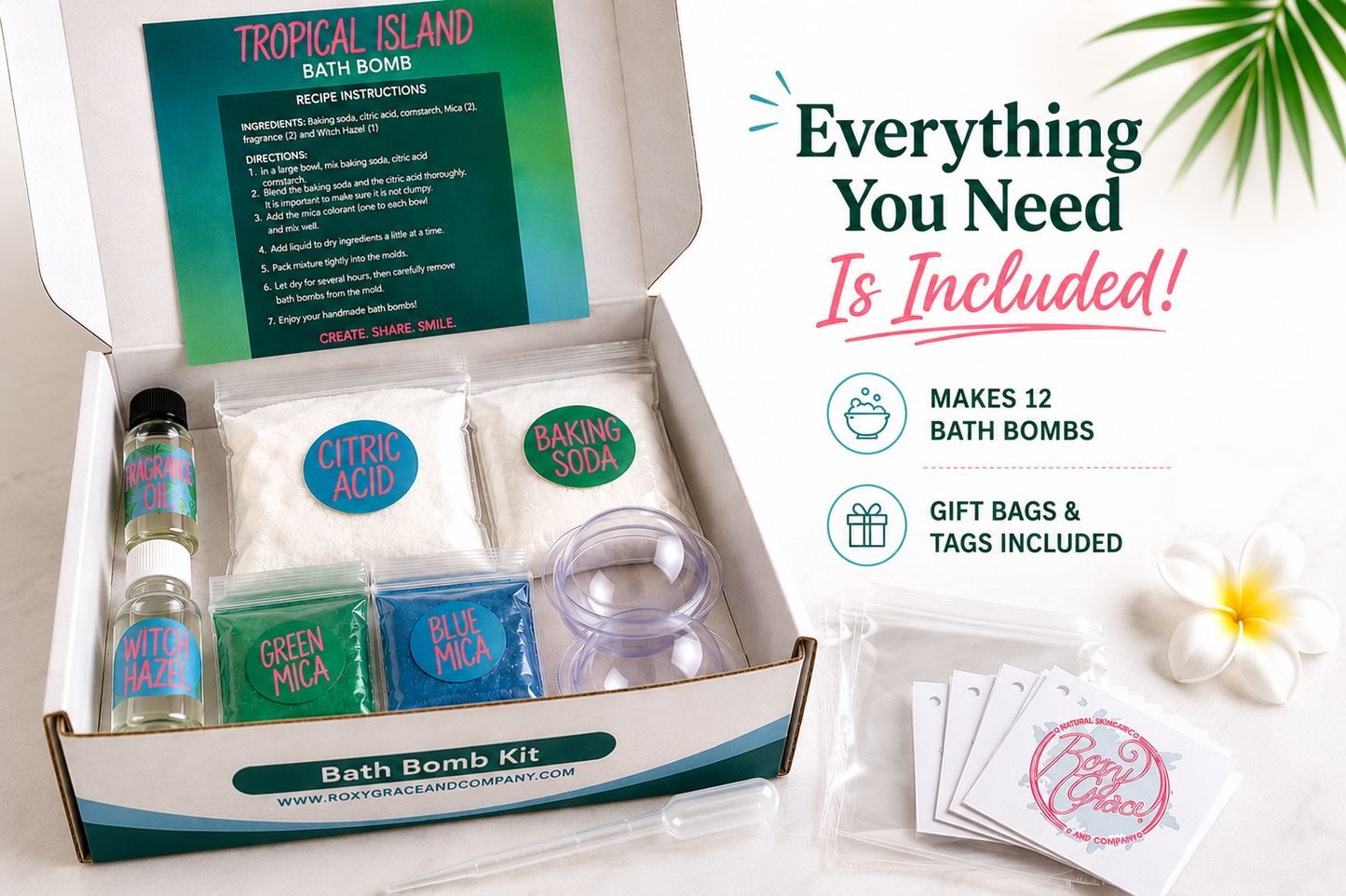 Tropical Island Bath Bomb Deluxe Kit