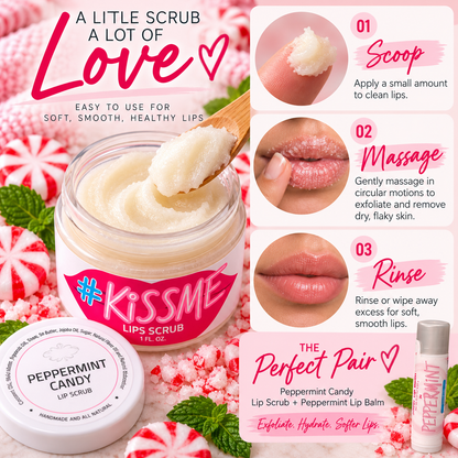 Natural Sugar Lip Scrub – Six Flavors