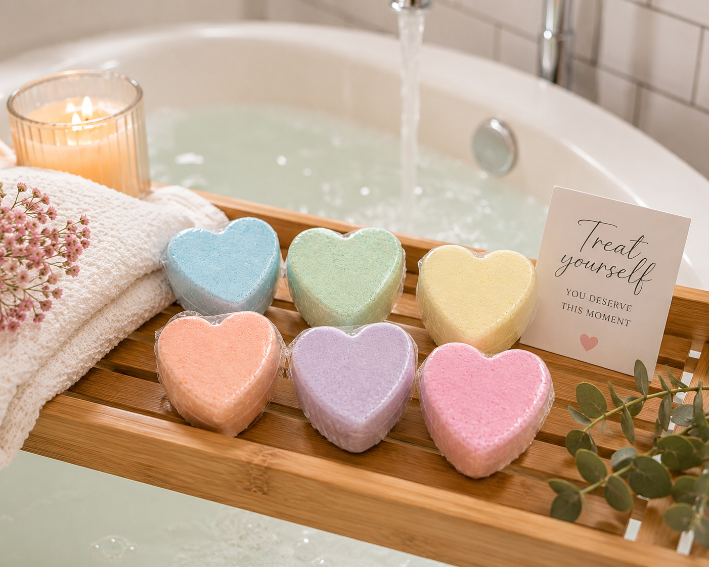 Mini Bath Bomb Hearts