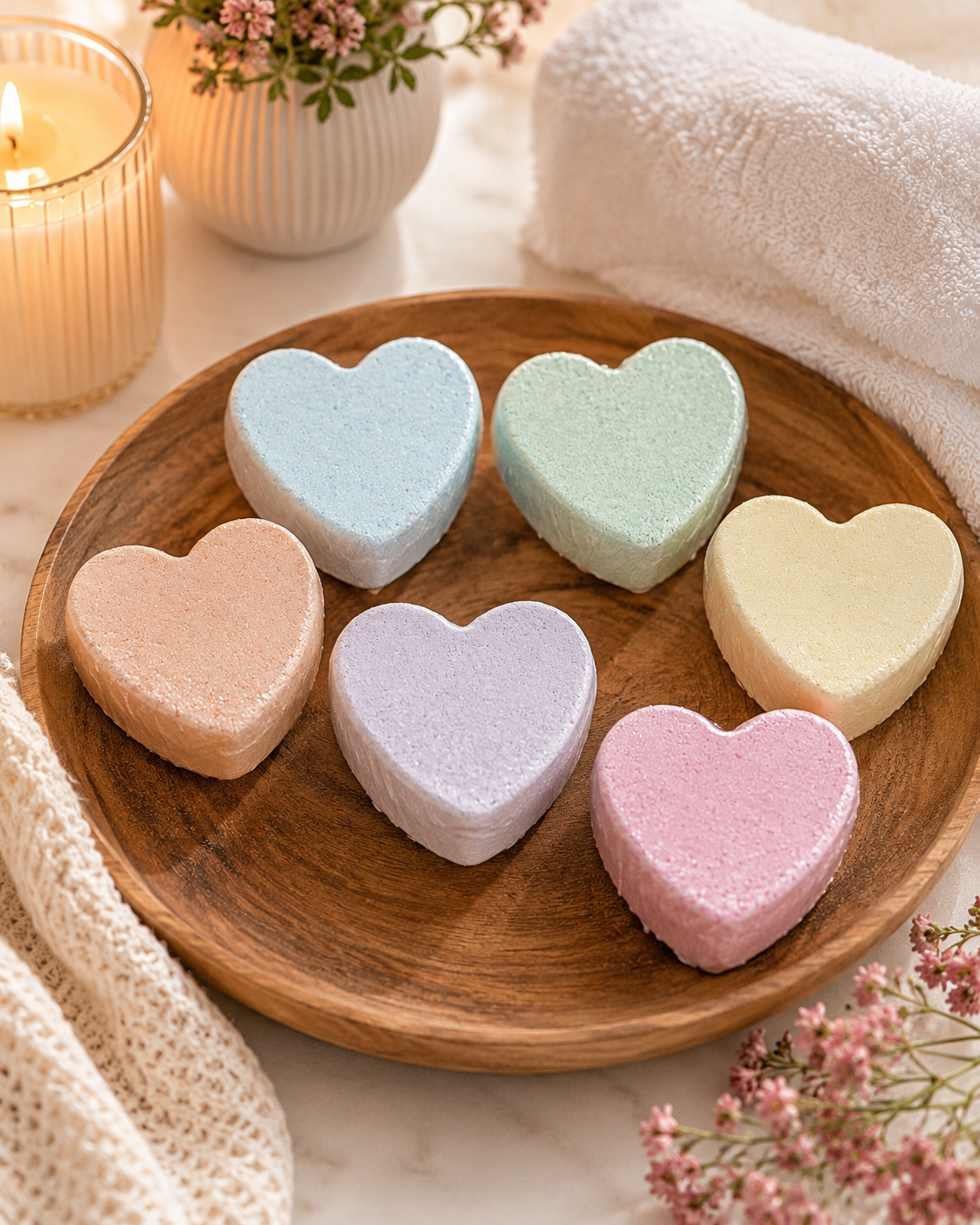 Mini Bath Bomb Hearts