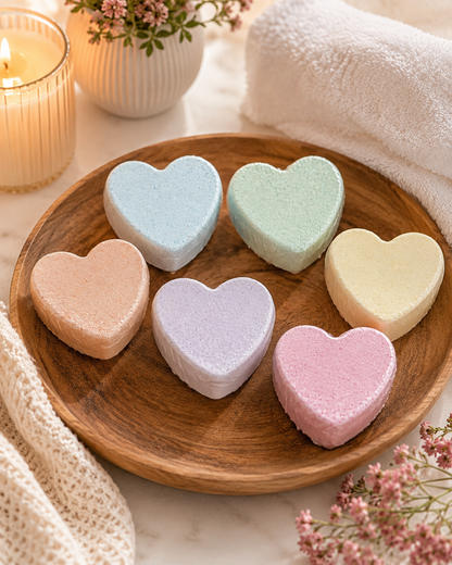 Mini Bath Bomb Hearts