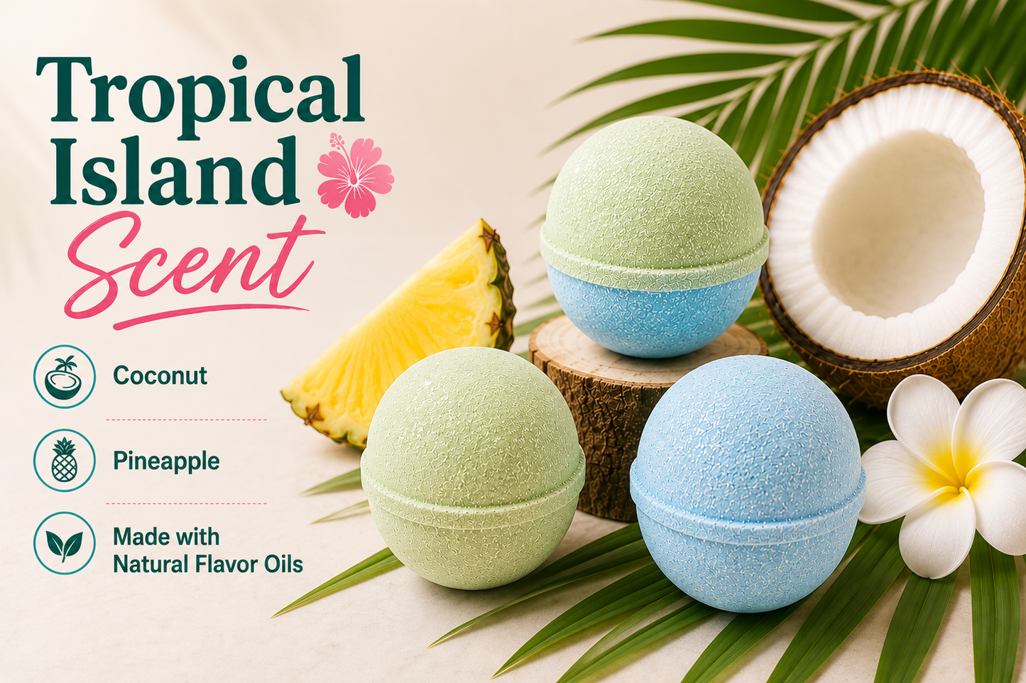 Tropical Island Bath Bomb Deluxe Kit
