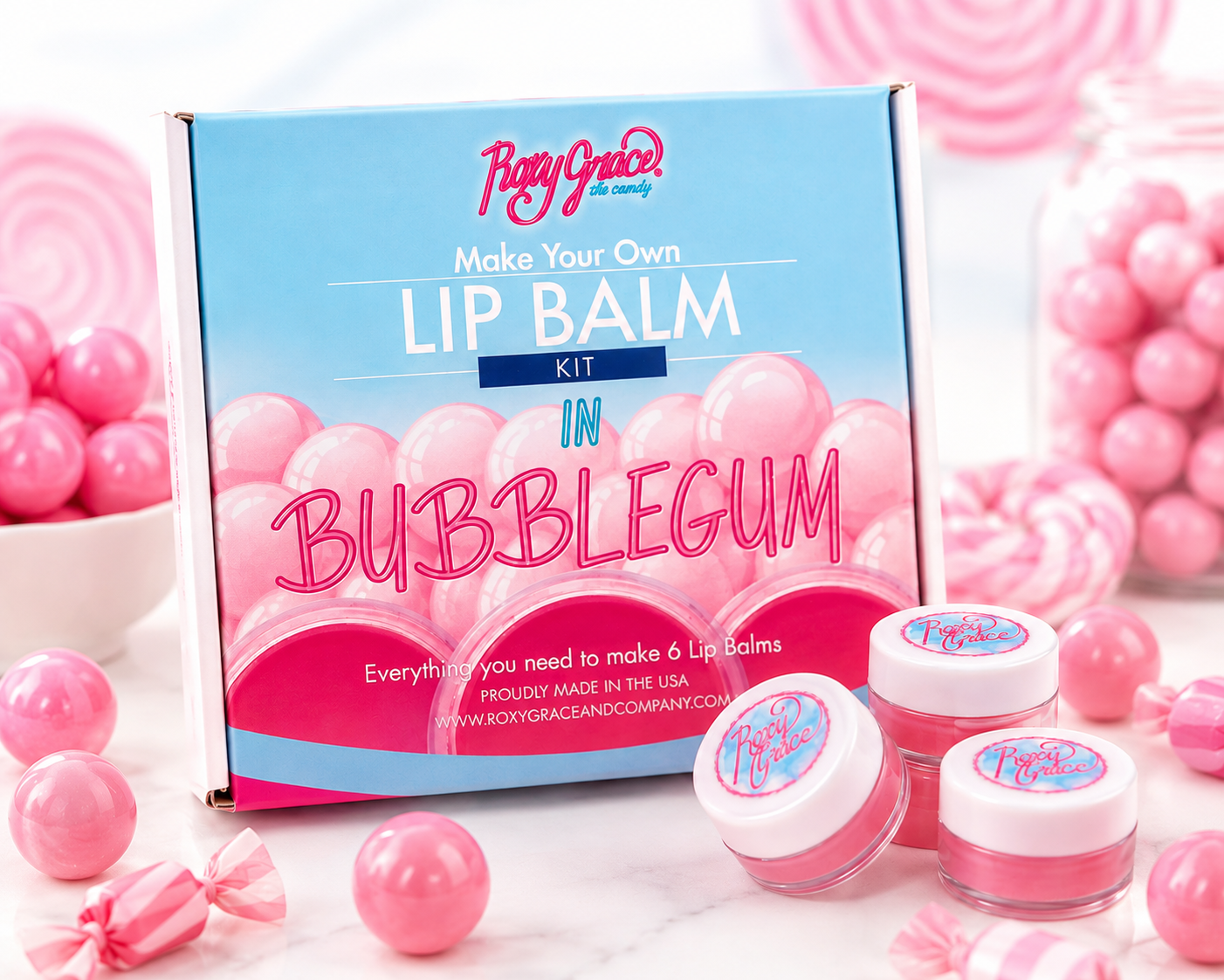 Christmas DIY Lip Balm Kit | Choose Cherry Berry or Bubblegum