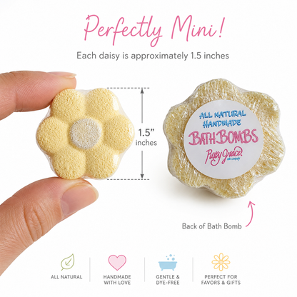 Mini Bath Bomb Daisies