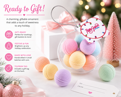 Christmas Bath Bombs Ornaments