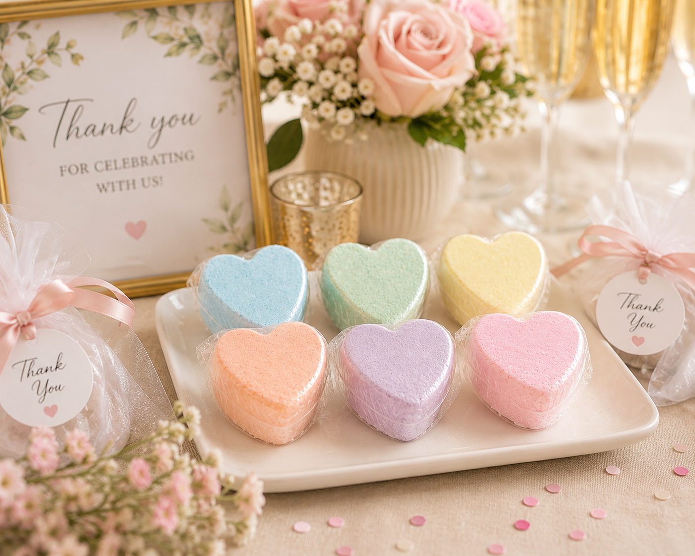 Mini Bath Bomb Hearts