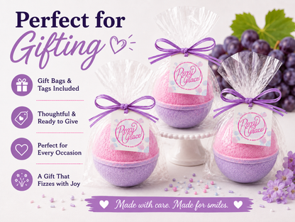 Juicy Grape Bath Bomb Deluxe Kit